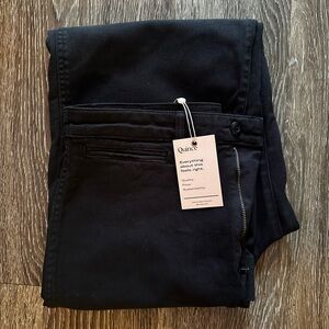 Quince NWT organic stretch cotton twill wide leg crop pants